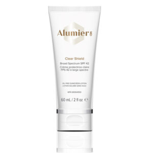 Clear Shield Broad Spectrum SPF 42 A lightweight, non-comedogenic, 100% physical broad-spectrum facial sunscreen.
